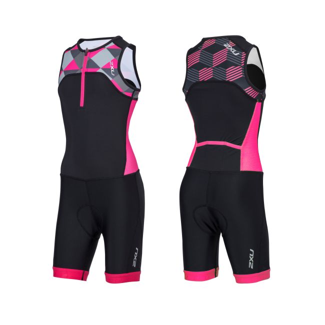2XU Trisuit copii - negru-roz