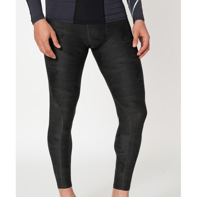 2XU colanti lungi compresie barbati Compression Accelerate Print - negru gri Ashphalt