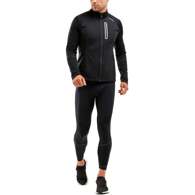 2XU geaca vreme rece barbati Wind Defence Membrane Jacket - negru