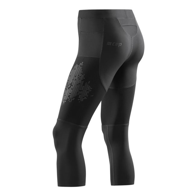 CEP - Colanti de alergare pentru femei Run tights 3.0 W - negru reflectorizant