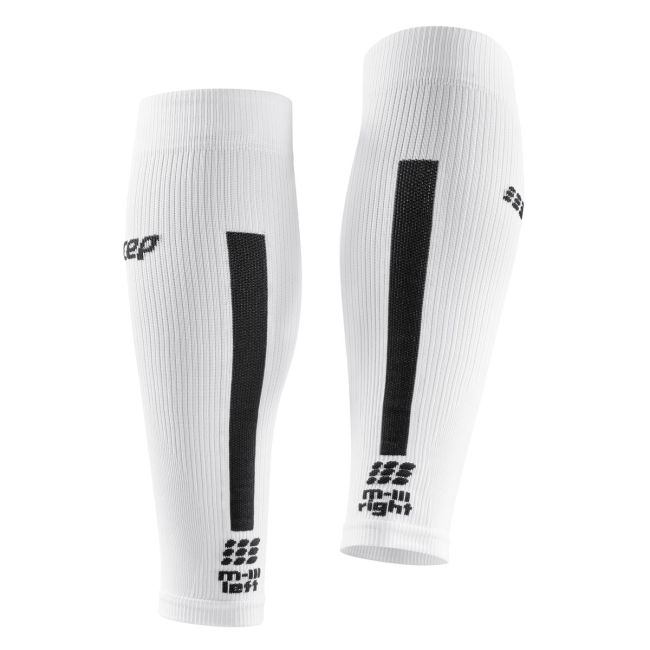 CEP - Compresie gamba barbati Calf Sleeves 3.0 - alb gri inchis