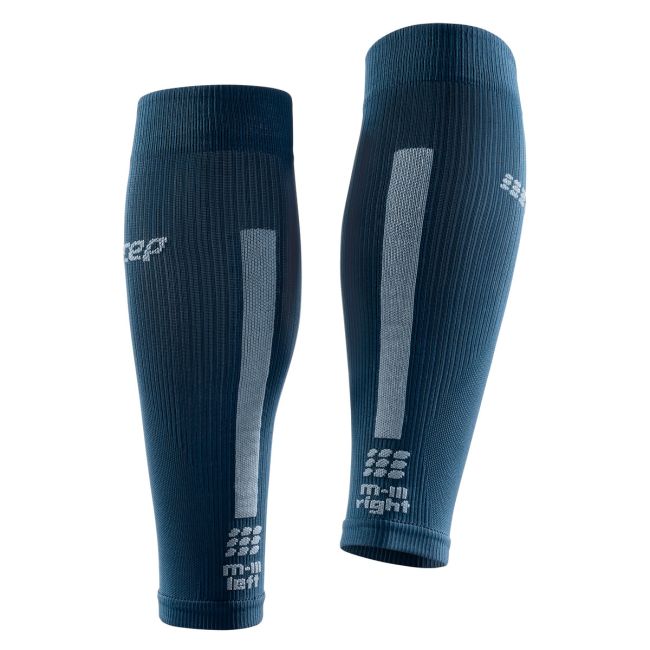 CEP - Compresie gamba barbati Calf Sleeves 3.0 - albastru inchis gri
