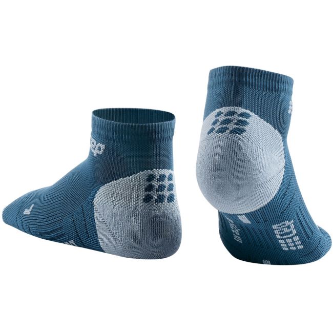 CEP - sosete de compresie peste glezna 8cm pentru barbati Low Cut 3.0 - albastru gri