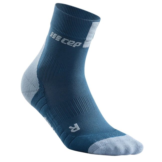 CEP - sosete scurte de compresie 16cm, pentru barbati Short Socks 3.0 - albastru gri