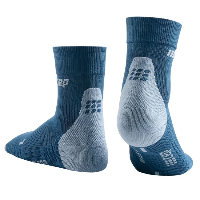 CEP - sosete scurte de compresie 16cm, pentru barbati Short Socks 3.0 - albastru gri
