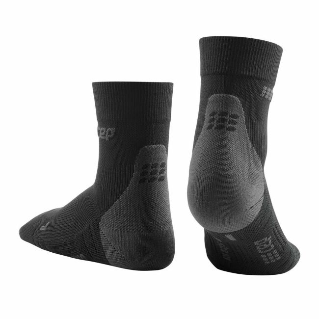 CEP - sosete scurte de compresie 16cm, pentru barbati Short Socks 3.0 - negru gri inchis