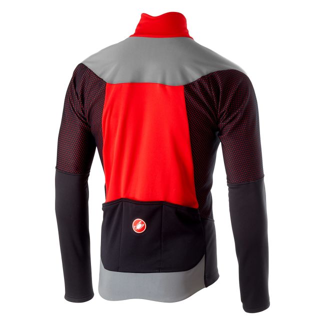 Castelli Mortirolo V Reflex jacheta - rosu-gri-negru