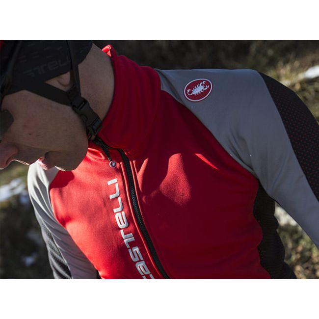 Castelli Mortirolo V Reflex jacheta - rosu-gri-negru