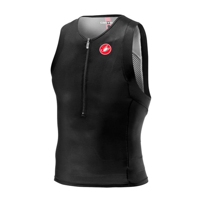 Castelli Top triatlon fara maneci Free Tri Top - negru