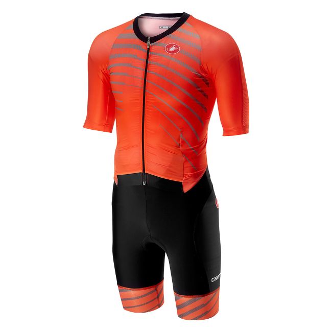 Castelli Trisuit All Out Speed portocaliu