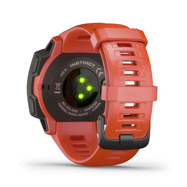 Garmin - Instinct - rosu Flame - ceas inteligent cu GPS cu functii avansate pentru sport