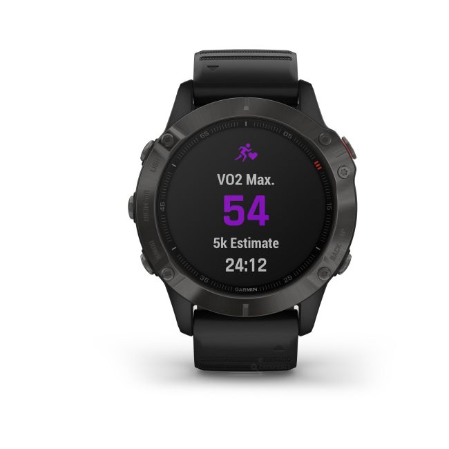 Garmin Fenix 6 Sapphire Carbon Grey DLC - curea neagra