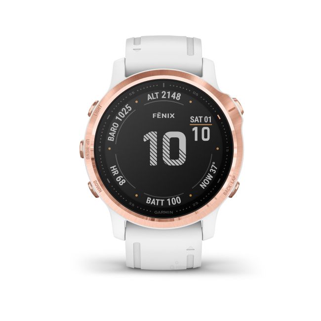 Garmin Fenix 6s PRO Rose Gold - curea alba
