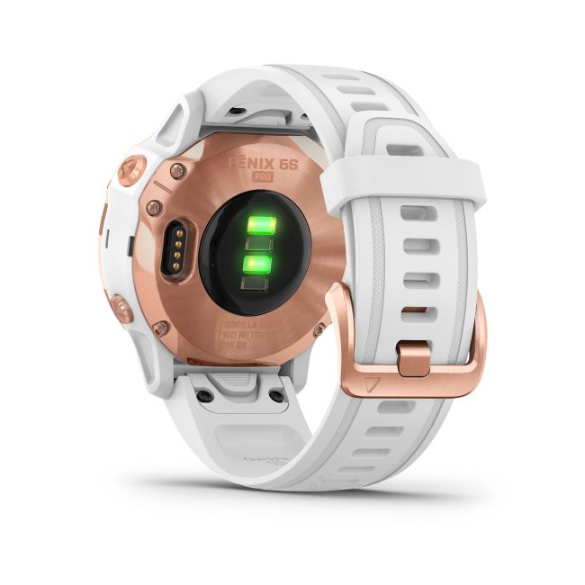 Garmin Fenix 6s PRO Rose Gold - curea alba