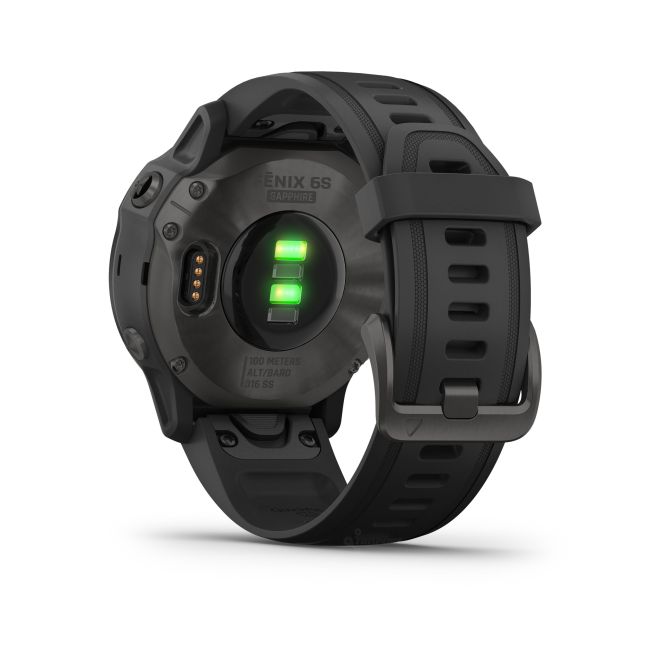 Garmin Fenix 6s Sapphire Carbon Grey DLC - curea neagra
