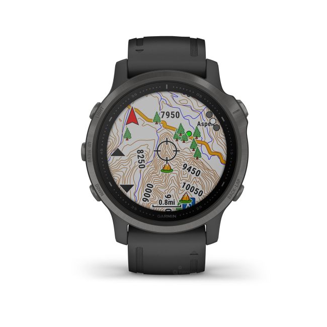 Garmin Fenix 6s Sapphire Carbon Grey DLC - curea neagra