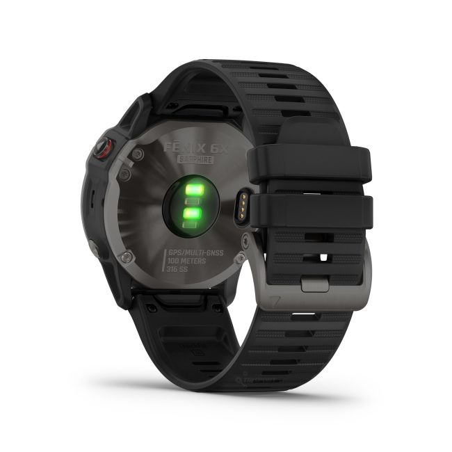 Garmin Fenix 6x PRO Sapphire Carbon Grey DLC - curea neagra