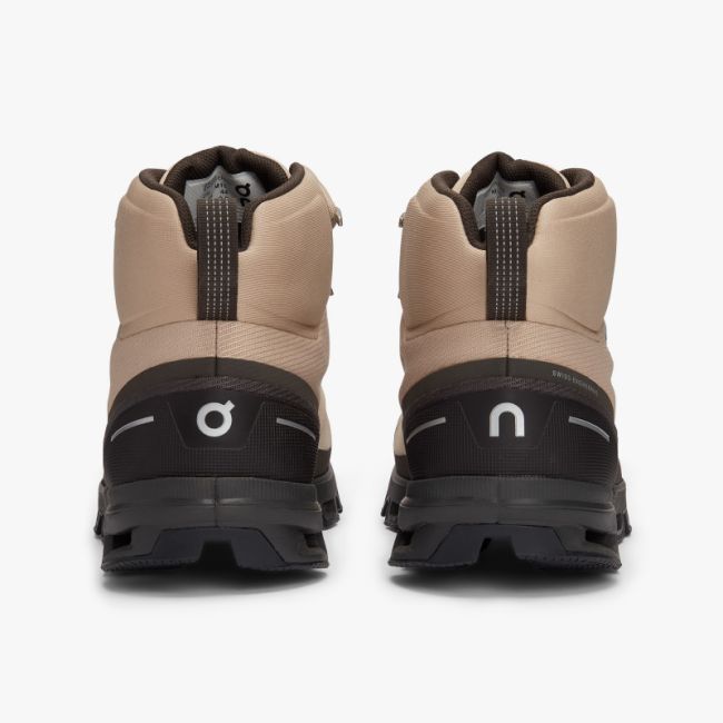 On Cloudrock Waterproof - ghete sport barbati - maro nisip negru