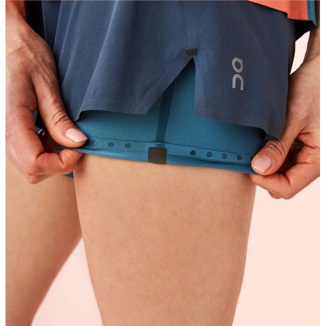 On Running Shorts W negru-albastru