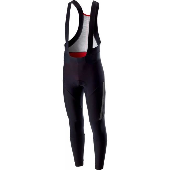 Castelli - Pantaloni lungi ciclism cu bretele, iarna si vreme rece, Sorpasso 2 bib tights - negru gri