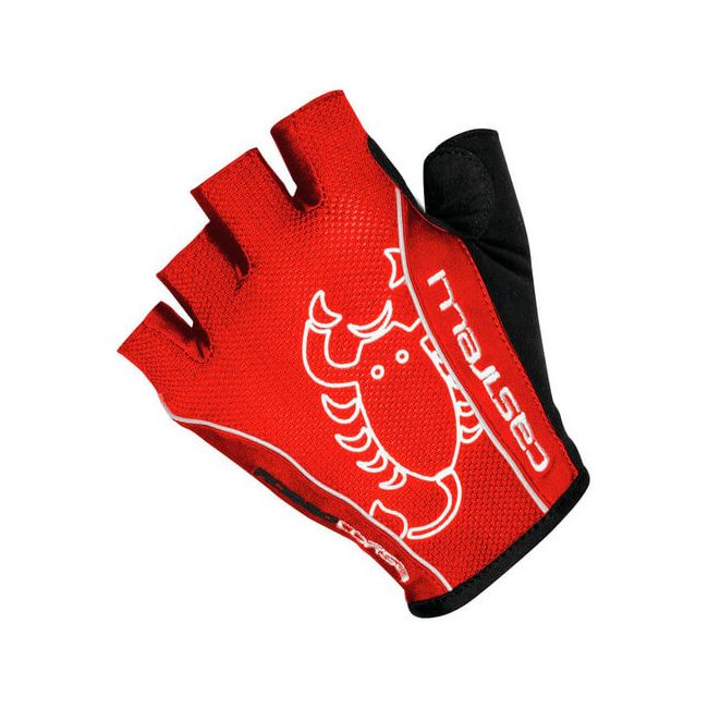 Castelli Rosso Corsa Clasic manusi negru-rosu