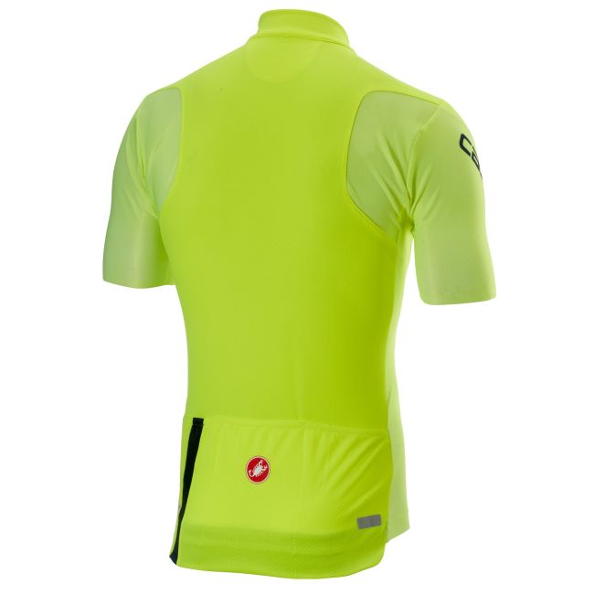 Castelli tricou ciclism cu maneca scurta Entrata ShortSleeve - galben fluo