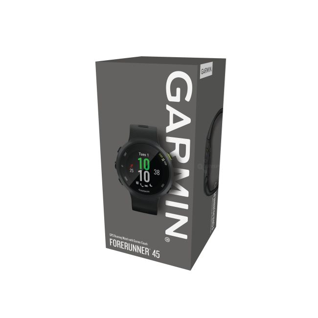 Garmin Forerunner 45 negru - ceas cu GPS pentru alergare, bicicleta, cardio, yoga si alte sporturi