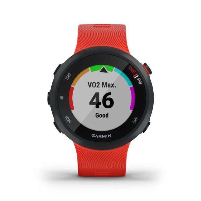 Garmin Forerunner 45 rosu - ceas cu GPS pentru alergare, bicicleta, cardio, yoga si alte sporturi