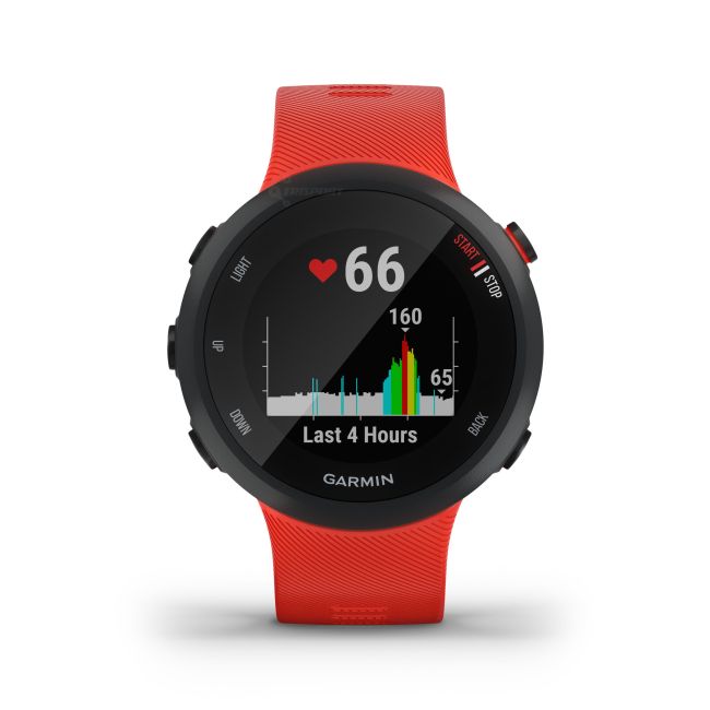 Garmin Forerunner 45 rosu - ceas cu GPS pentru alergare, bicicleta, cardio, yoga si alte sporturi