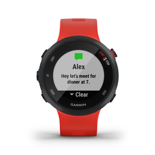 Garmin Forerunner 45 rosu - ceas cu GPS pentru alergare, bicicleta, cardio, yoga si alte sporturi