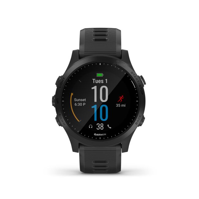 Garmin Forerunner 945 negru - ceas cu GPS pentru alergare, bicicleta, inot, triatlon si alte sporturi