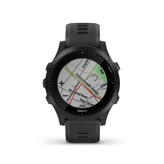 Garmin Forerunner 945 negru - ceas cu GPS pentru alergare, bicicleta, inot, triatlon si alte sporturi