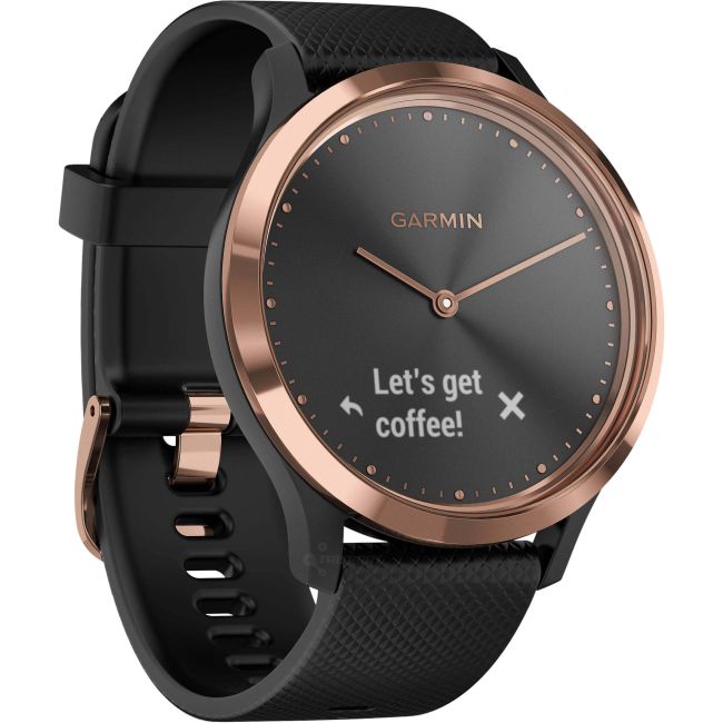 Garmin Vivomove HR Sport SM rose-gold negru