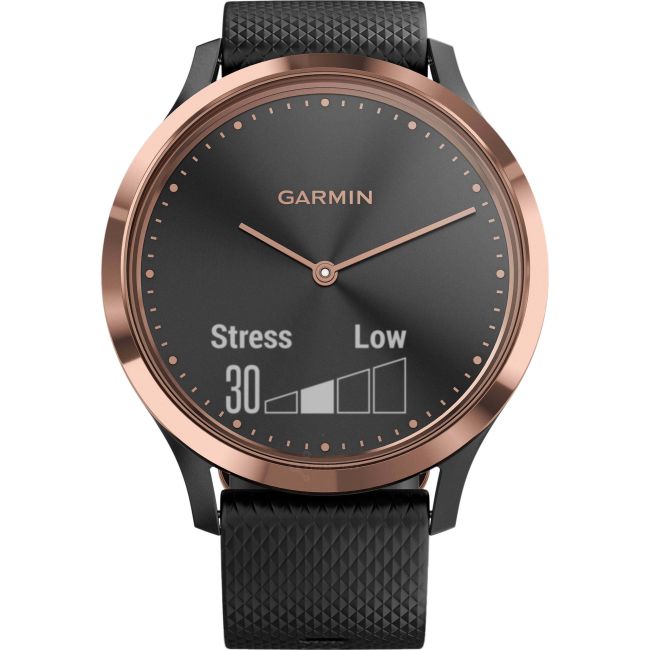 Garmin Vivomove HR Sport SM rose-gold negru