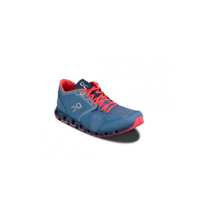 On Cloud X  - pantofi sport pentru femei - albastru lake roz coral