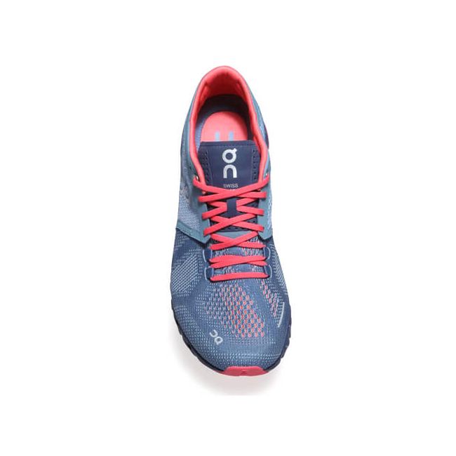 On Cloud X  - pantofi sport pentru femei - albastru lake roz coral