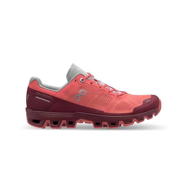 On Cloudventure - pantofi sport pentru femei - coral visiniu mulberry