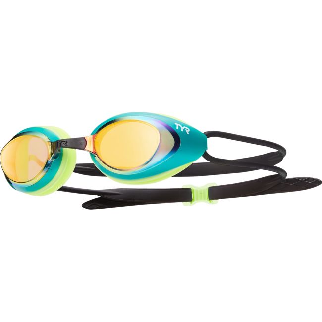 TYR ochelari inot BlackHawk transparent verde-auriu