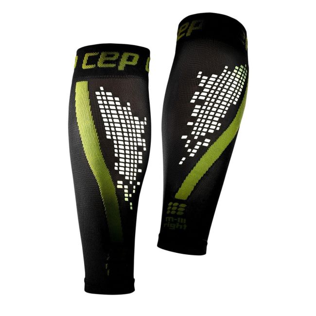 CEP Compresie gamba Nighttech pentru femei - negru verde