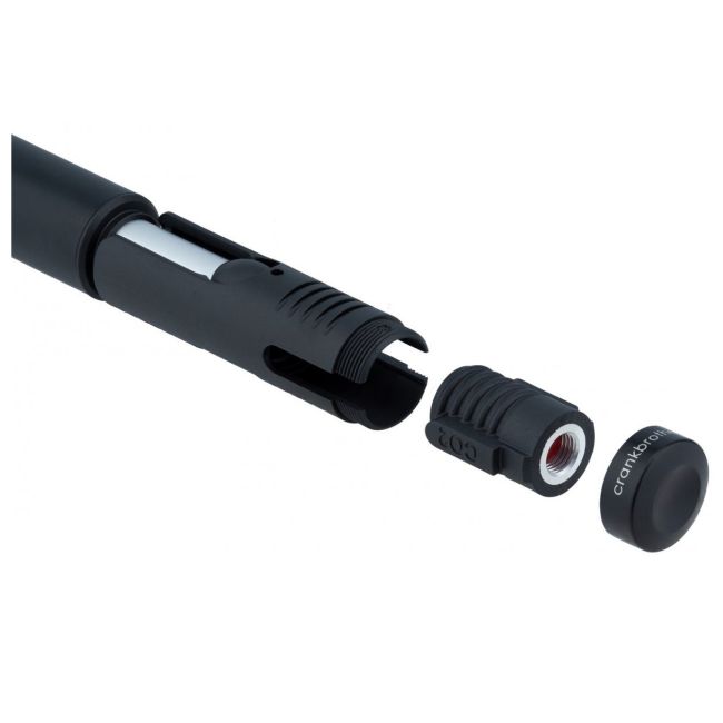 Crank Brothers - pompa de mana pentru bicicleta Klic HV Gauge cu adaptor CO2 - negru