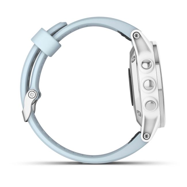Garmin Fenix 5s Plus Silver alb albastru deschis