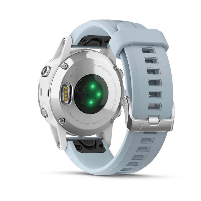 Garmin Fenix 5s Plus Silver alb albastru deschis