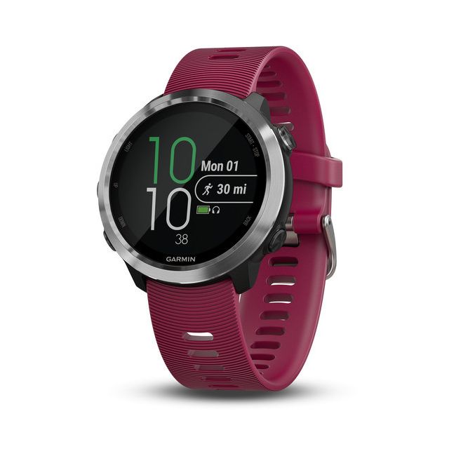 Garmin Forerunner 645 Music ciresiu silver - ceas cu GPS pentru alergare, bicicleta, cardio, yoga si alte sporturi