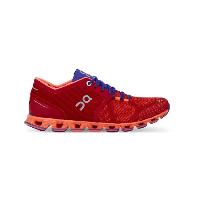 On Cloud X - pantofi sport pentru femei - rosu portocaliu mov