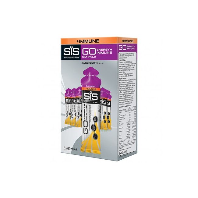 SiS Go Energy + Immune Gel 6 pack, Soc