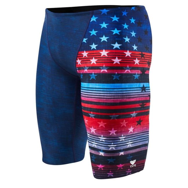 TYR Jammer inot Live Liberty Allover - rosu-alb-albastru