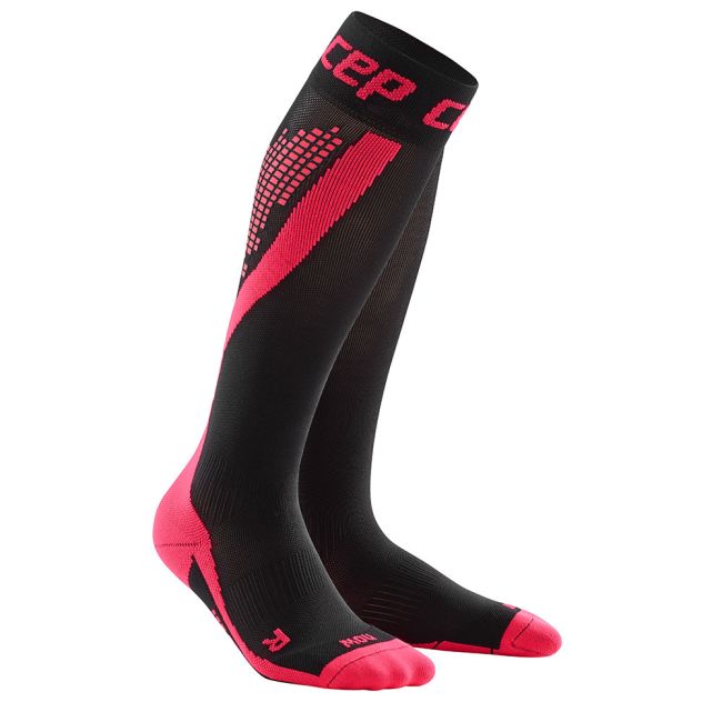 CEP Sosete de compresie Nighttech W negru-roz