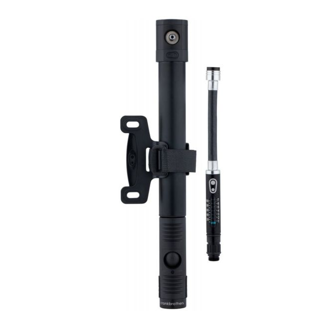Crank Brothers - pompa de mana pentru bicicleta Klic HV Gauge cu adaptor CO2 - negru