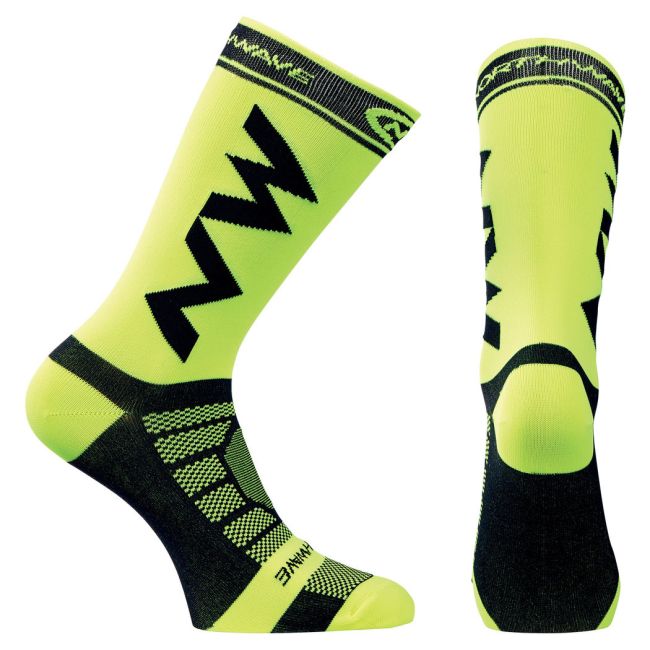 Northwave - sosete pentru ciclism - Extreme Light Pro - galben fluo negru