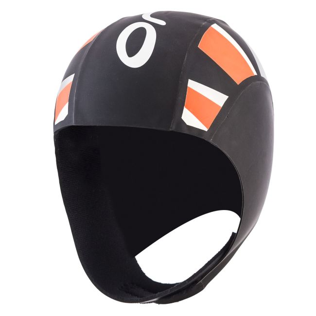 Orca - Cagula termica inot neopren THERMAL - negru portocaliu